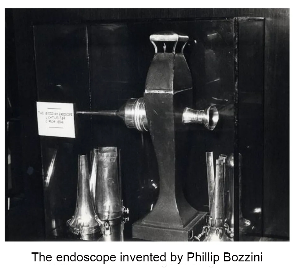 l'endoscope inventé par Phillip Bozzini